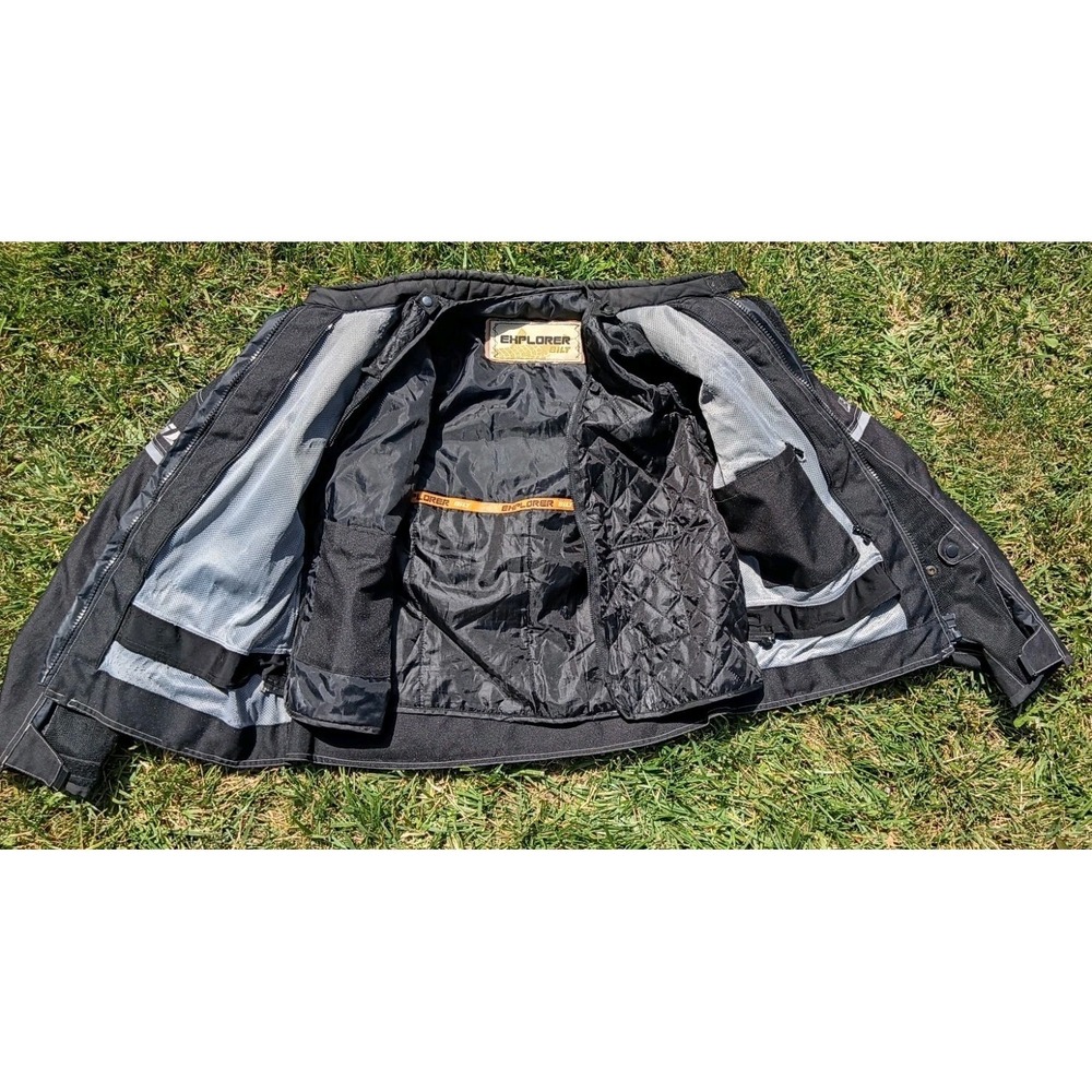 BILT Explorer Air Motorcycle Jacket XL CE Armor 3 Layer Textile Touring Black - Picture 10 of 16
